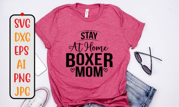 Reviewing the Stay at Home Boxer Mom SVG Design