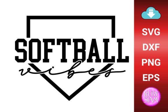 Softball Vibes Svg, Baseball Mom Svg Graphics and Crafts Review